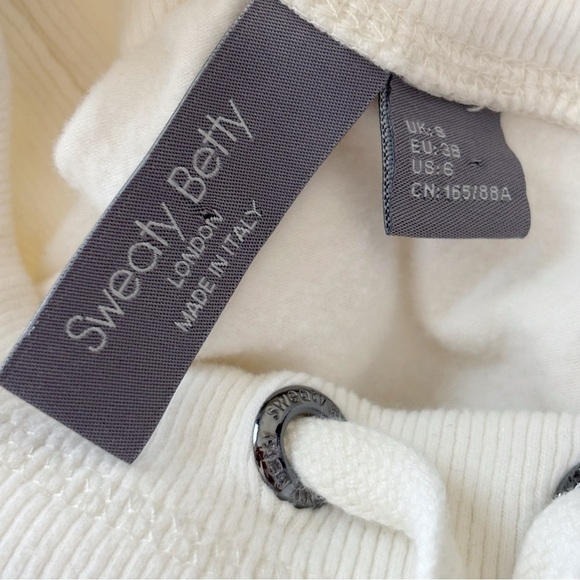 Sweaty Betty Harmonize Luxe Pullover High Neck Sweatshirt Small White - Picture 8 of 11